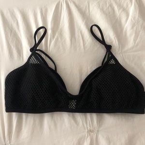 Victoria’s Secret Mesh Black Bikini Top